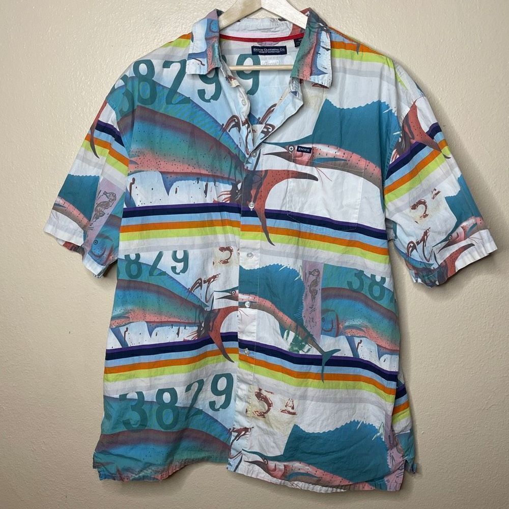 Enyce Clothing Co Shirt Men’s 2XL Button Up Short Sleeve Fishing Outdoors